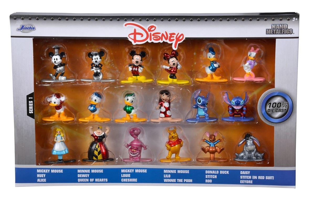 Jada Toys : Lot de 18 figurines en métal Disney